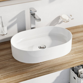 Ravak umyvadlo Ceramic 550 O Slim keramické white XJX01155001