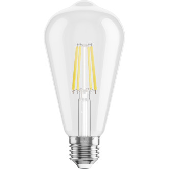 Mexen Vintis żarówka filament LED E27, ST64, 6W, Zimna - 6500K, 720 lm, clear - L152-E27-0665-00