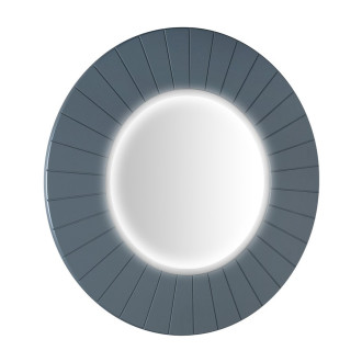 LUMIRO STRIP kulaté zrcadlo s LED osvětlením v rámu ø 75cm, siena