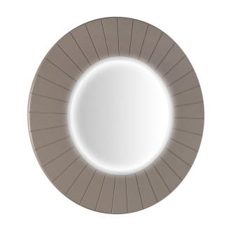 LUMIRO STRIP kulaté zrcadlo s LED osvětlením v rámu ø 75cm, agila