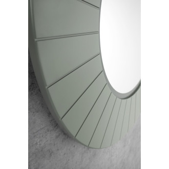 LUMIRO STRIP kulaté zrcadlo s LED osvětlením v rámu ø 75cm, verde