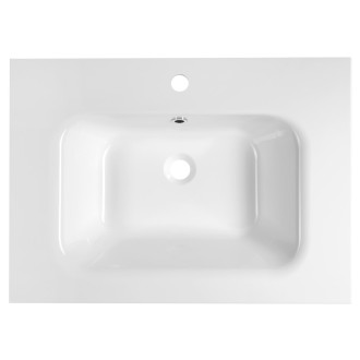 ARECA umyvadlo, litý mramor, 71x51,5cm, bílá