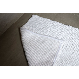 CHENILL koupelnová předložka 50x80cm, 100% polyester, bílá