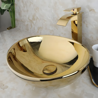 REA Umyvadlo na desku Sofia Gold N REA-U9015