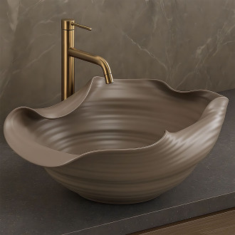 Keramické umyvadlo na desku REA HM-66TB Handmade ART