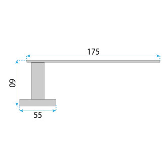 Rea Držák na toaletní papír 109 Til Chrome REA-88044