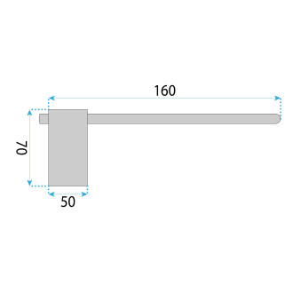 Rea Držák na toaletní papír Tomi 5809 Brush Gold REA-88057