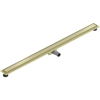 Mexen Flat M13 odpływ liniowy 2w1 130 cm, złoty szczotkowany - 1A10130