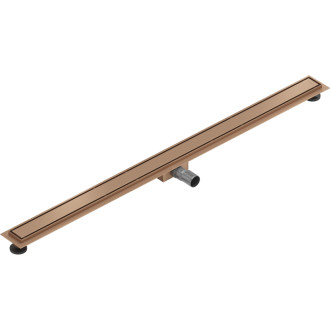 Mexen Flat M13 odpływ liniowy 2w1 110 cm, miedź szczotkowana - 1C10110