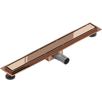 Mexen Flat M13 odpływ liniowy 2w1 60 cm, różowe złoto - 1610060-15