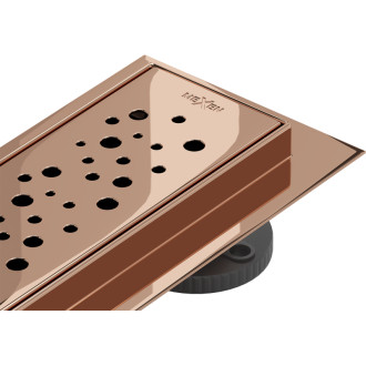 Lineární odtok Mexen Flat M12 100 cm, růžové zlato - 1621100-15