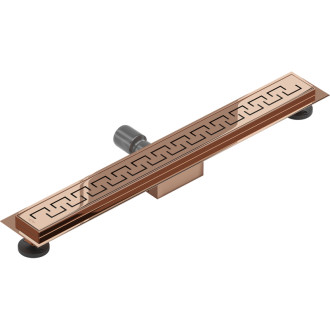 Mexen Flat M15 odpływ liniowy 50 cm, różowe złoto - 1624050-15