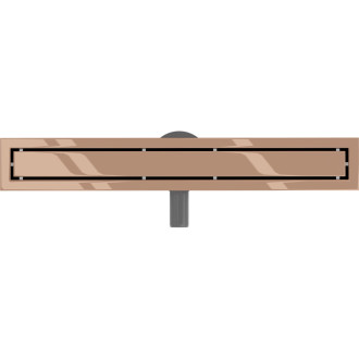 Mexen Flat 360° M13 odpływ liniowy obrotowy 2w1 50 cm, różowe złoto - 1610050-40