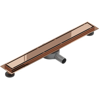 Mexen Flat 360° M13 odpływ liniowy obrotowy 2w1 60 cm, różowe złoto - 1610060-40