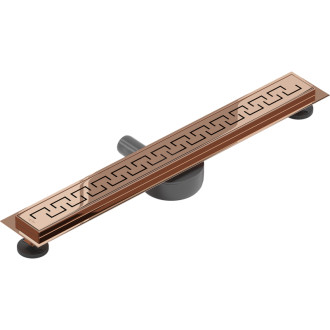 Mexen Flat 360° M15 odpływ liniowy obrotowy 60 cm, różowe złoto - 1624060-40