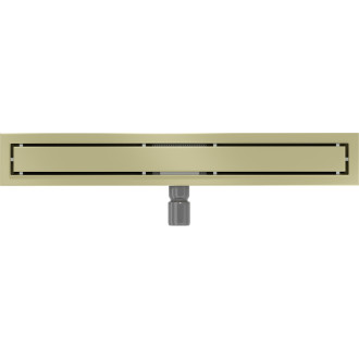 Mexen Flat M13 odpływ liniowy 2w1 70 cm, złoty szczotkowany - 1A10070-15