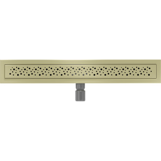 Mexen Flat M12 odpływ liniowy 50 cm, złoty szczotkowany - 1A21050-15