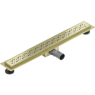 Mexen Flat M12 odpływ liniowy 50 cm, złoty szczotkowany - 1A21050-15