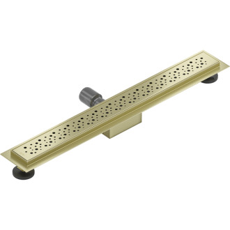 Mexen Flat M12 odpływ liniowy 60 cm, złoty szczotkowany - 1A21060-15