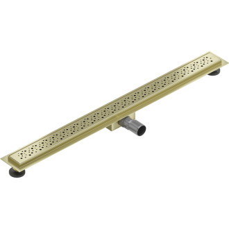 Mexen Flat M12 odpływ liniowy 100 cm, złoty szczotkowany - 1A21100-15