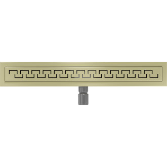 Mexen Flat M15 odpływ liniowy 70 cm, złoty szczotkowany - 1A24070-15