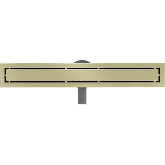 Mexen Flat 360° M13 lineární otočný odtok 2v1 60 cm, kartáčované zlato - 1A10060-40