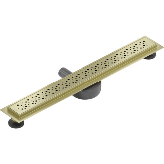 Mexen Flat 360° otočný lineární odtok M12 50 cm, kartáčované zlato - 1A21050-40