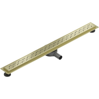 Mexen Flat 360° M12 odpływ liniowy obrotowy 100 cm, złoty szczotkowany - 1A21100-40