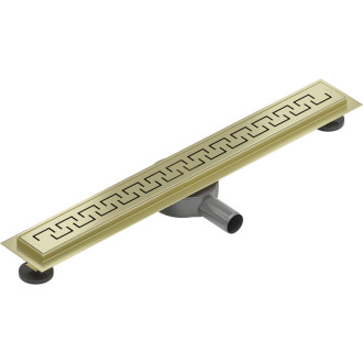 Mexen Flat 360° M15 lineární otočný odtok 50 cm, kartáčované zlato - 1A24050-40