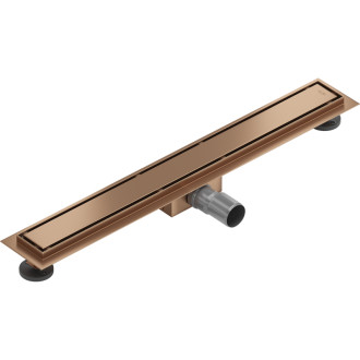 Mexen Flat M13 odpływ liniowy 2w1 60 cm, miedź szczotkowana - 1C10060-15