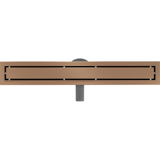 Mexen Flat 360° otočný lineární odtok M13 2v1 60 cm, kartáčovaná měď - 1C10060-40