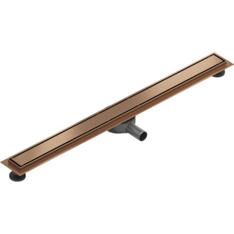 Mexen Flat 360° M13 odpływ liniowy obrotowy 2w1 100 cm, miedź szczotkowana - 1C10100-40