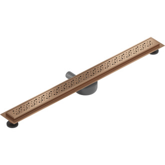 Mexen Flat 360° M12 odpływ liniowy obrotowy 90 cm, miedź szczotkowana - 1C21090-40