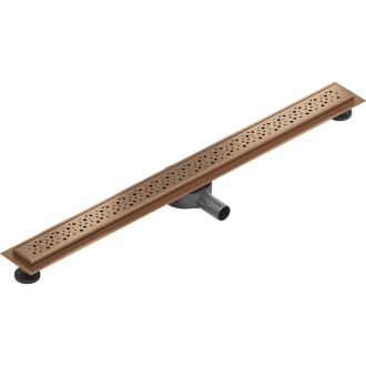 Mexen Flat 360° M12 odpływ liniowy obrotowy 90 cm, miedź szczotkowana - 1C21090-40