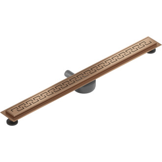 Mexen Flat 360° M15 odpływ liniowy obrotowy 80 cm, miedź szczotkowana - 1C24080-40