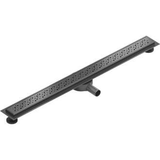 Mexen Flat 360° otočný lineární odtok M12 80 cm, kartáčovaná barva pistole gray - 1E21080-40