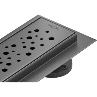 Mexen Flat 360° otočný lineární odtok M12 100 cm, kartáčovaná barva pistole gray - 1E21100-40