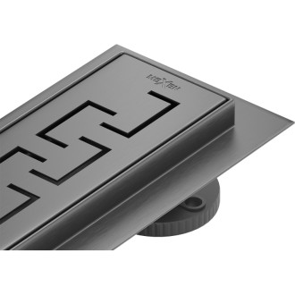 Mexen Flat 360° otočný lineární odtok M15 100 cm, kartáčovaná barva pistole gray - 1E24100-40
