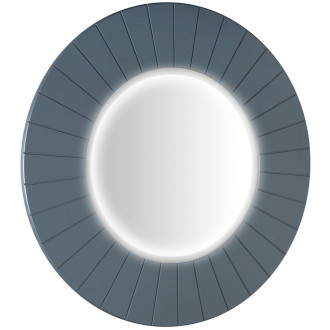 LUMIRO STRIP kulaté zrcadlo s LED osvětlením v rámu ø 90cm, siena