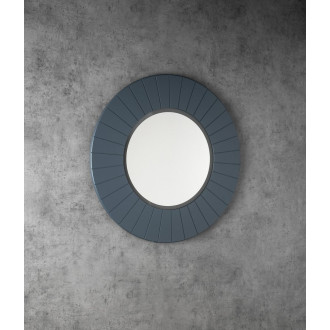 LUMIRO STRIP kulaté zrcadlo s LED osvětlením v rámu ø 90cm, siena