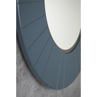 LUMIRO STRIP kulaté zrcadlo s LED osvětlením v rámu ø 90cm, siena