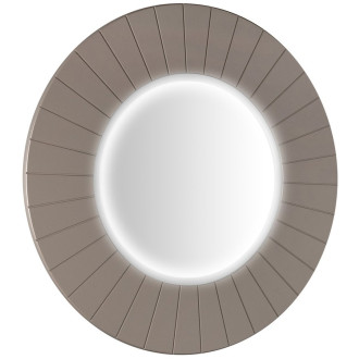 LUMIRO STRIP kulaté zrcadlo s LED osvětlením v rámu ø 90cm, agila