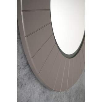 LUMIRO STRIP kulaté zrcadlo s LED osvětlením v rámu ø 90cm, agila