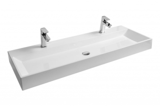 Ravak umyvadlo Natural Duo 1200 white bez přepadu s otvorem XJO01212000