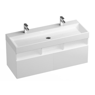 Ravak umyvadlo Natural Duo 1200 white bez přepadu s otvorem XJO01212000