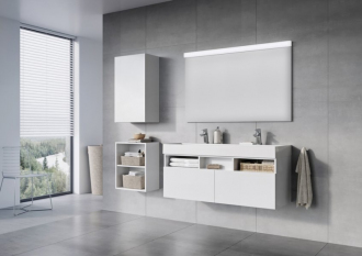 Ravak umyvadlo Natural Duo 1200 white bez přepadu s otvorem XJO01212000