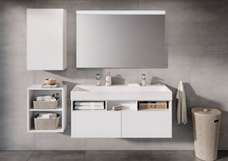 Ravak umyvadlo Natural Duo 1200 white bez přepadu s otvorem XJO01212000