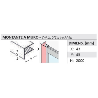 Sprchový kout 80x80 cm DECO N2B+F1S - VÝPRODEJ
