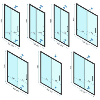 REA Sprchová kabina Rapid Slide Chrome KPL-09114