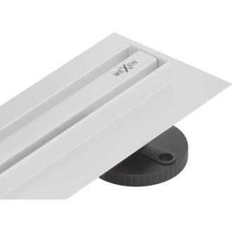 Mexen Flat 360° Slim lineární otočný odtok 50 cm, bílý - 1241050